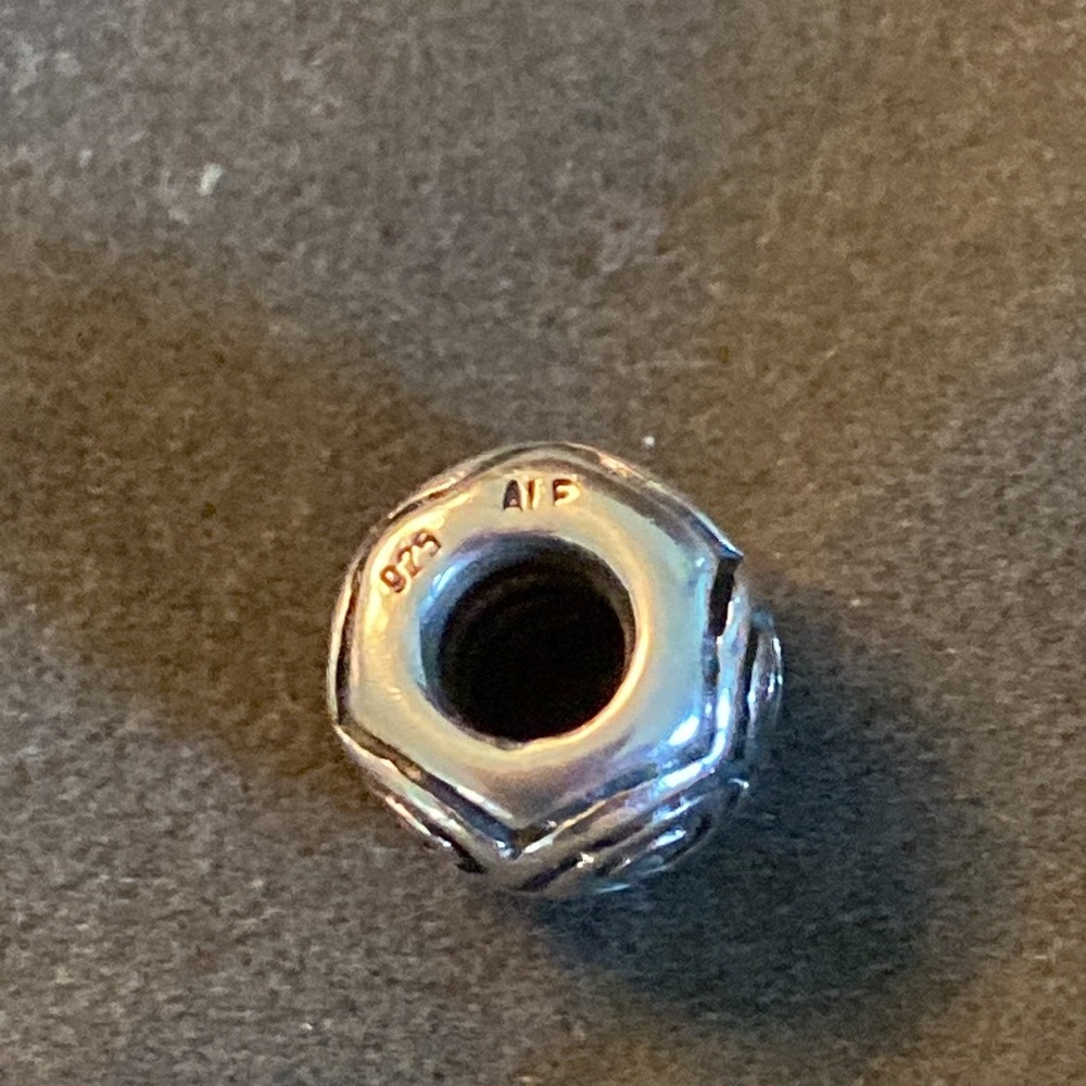 Pandora Authentic Retired Sterling Oxy Swirl Charm - Picture 6 of 6
